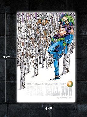 Jojo's Bizarre Adventure Steel Ball Run 5 manga poster - 11x17 wall art print